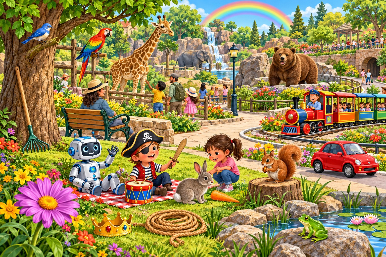 R Sound Seek & Find: Busy Zoo Park